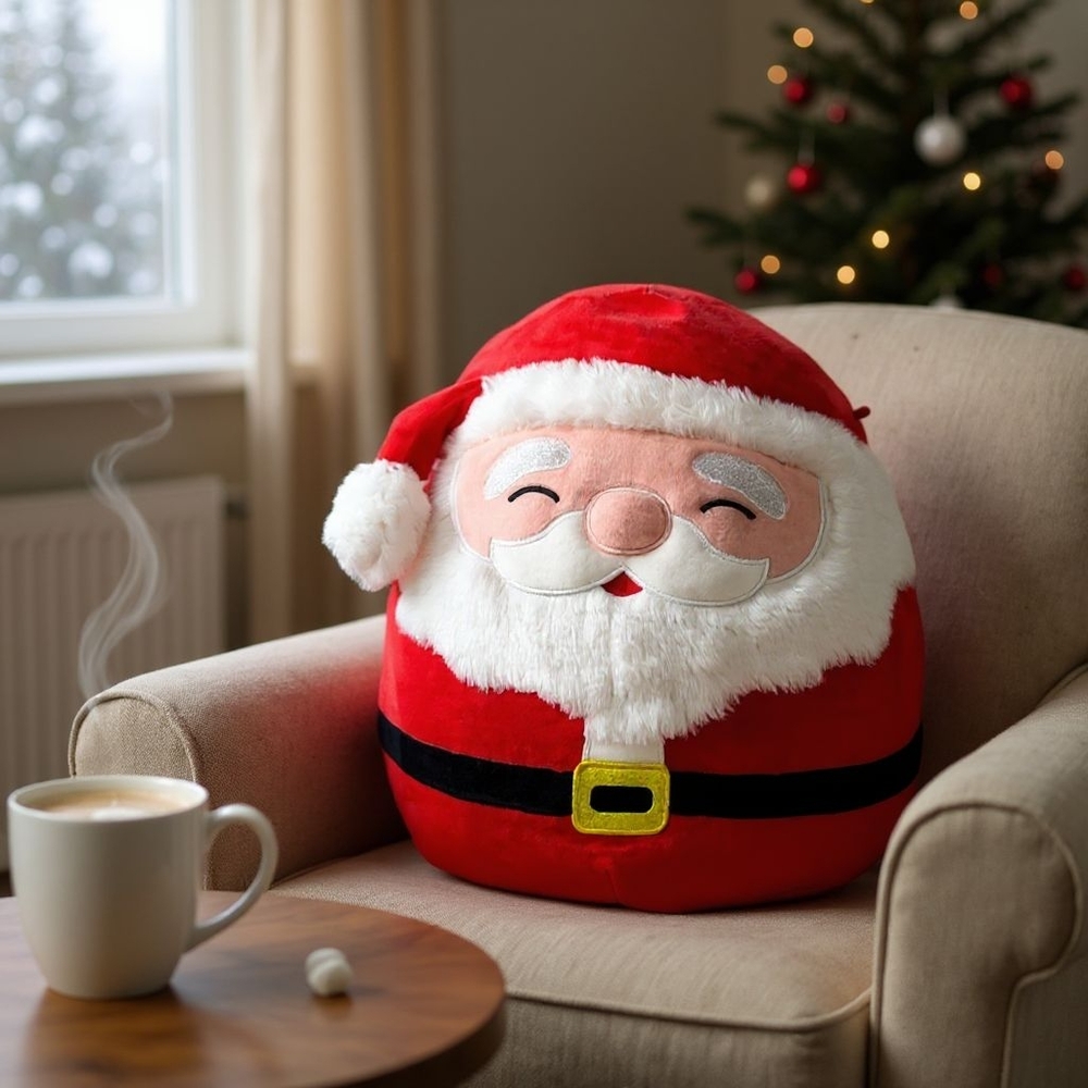 RETIRED Squishmallows Kellytoy 2021 Christmas 16" Nick the Santa Claus Plush